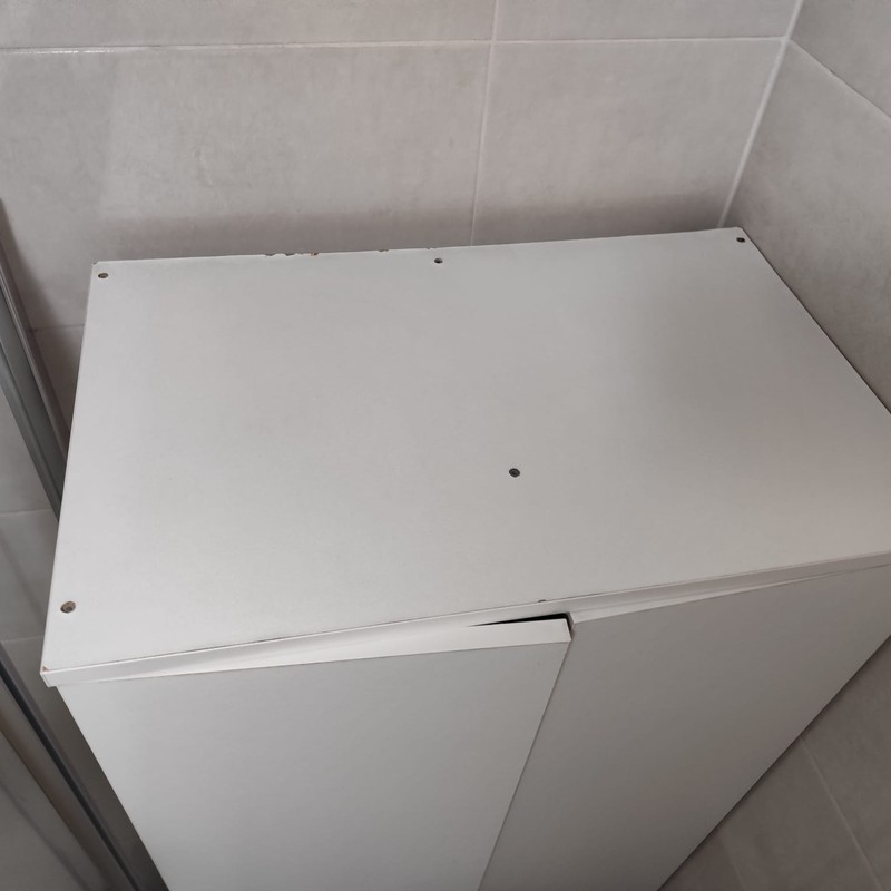 Topo de móvel depois da limpeza